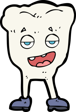 Bir insan tarafından çizilmiş kendini beğenmiş bir çizgi film karakteri.