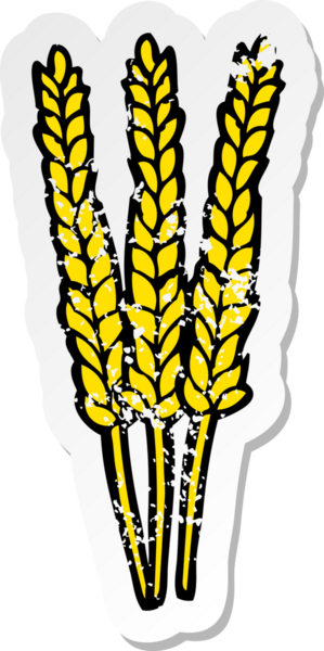 Bir insan tarafından çizilmiş mısır karikatürünün geriletilmiş yapıştırması.