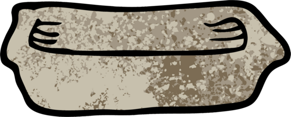 Bir insan tarafından çizilmiş grunge desenli çizgi film boş tepsisi