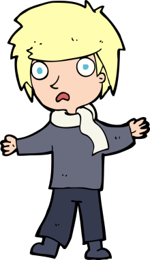 Bir insan tarafından çizilmiş mutsuz çocuk çizgi filmi.