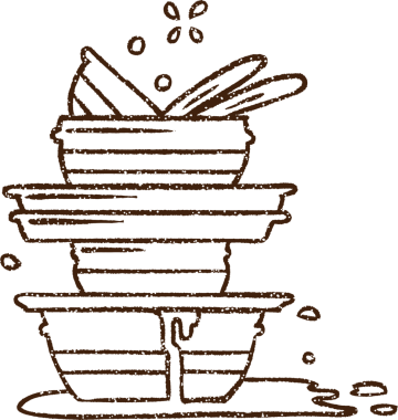 Bir insan tarafından çizilen Bulaşık Kömürü Çizimi