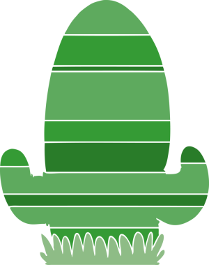 Bir insan tarafından çizilmiş düz renk çizgi film kaktüsü.