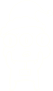 Bir insan tarafından çizilen Noel Uzaylı Tebeşiri