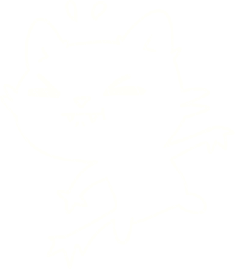 Kızgın Kedi Tebeşiri Bir insan tarafından çizilmiş