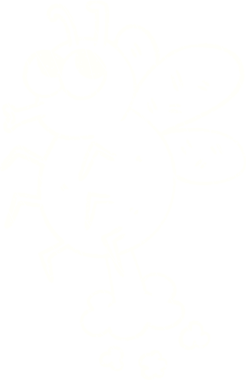 Bir insan tarafından çizilen İğrenç Sinek Tebeşiri