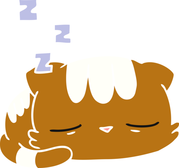 Bir insan tarafından çizilmiş kawaii kedisinin serbest çizimi.