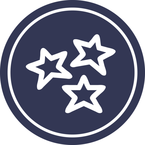 Bir insan tarafından çizilmiş dairesel simge şeklini alır.