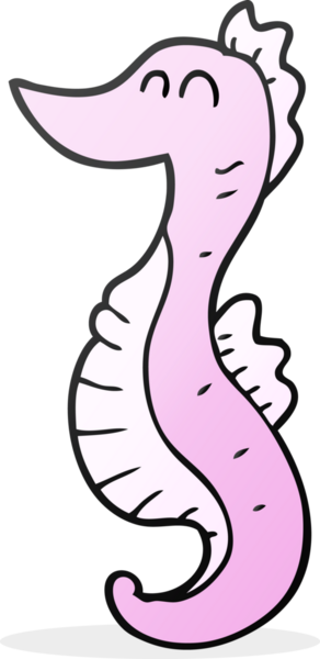 Bir insan tarafından çizilmiş serbest çizim deniz atı.