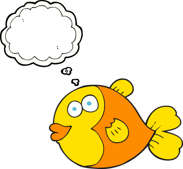 Bir insan tarafından çizilmiş serbest çizim balon balığı.