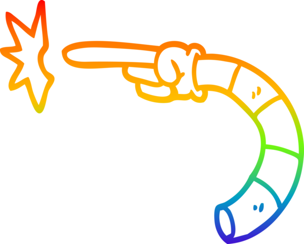 gökkuşağı gradyan çizimi bir insan eli tarafından çizilmiş bir çizgi film.