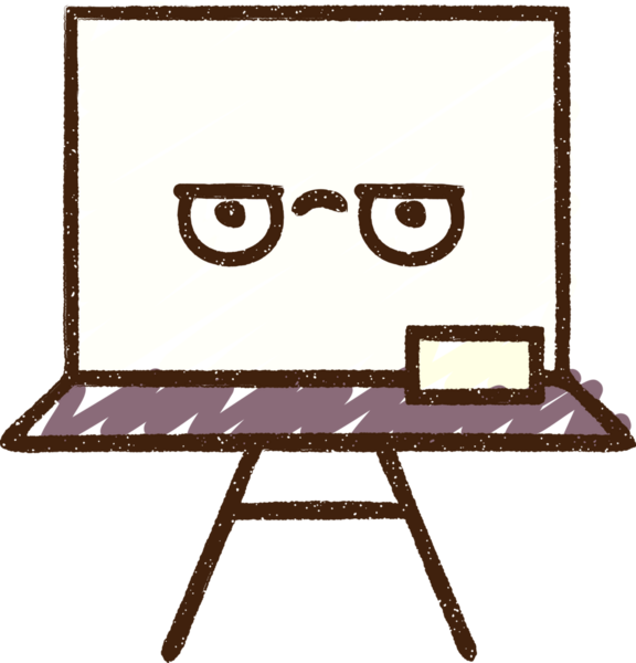 Bir insan tarafından çizilen Whiteboard Tebeşiri