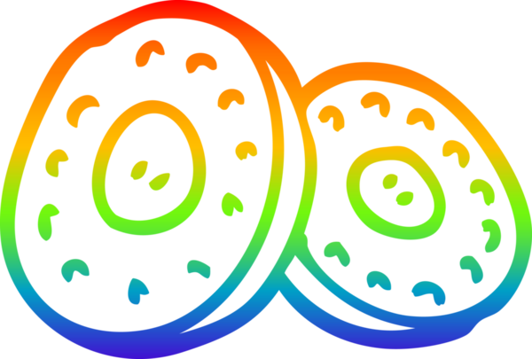 gökkuşağı gradyan çizgi çizimi bir insan tarafından çizilmiş iki gümüş sikke