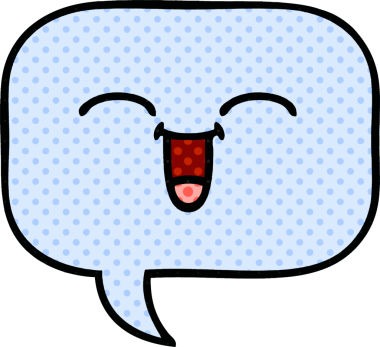 bir insan tarafından çizilmiş bir konuşma baloncuğunun çizgi roman tarzı