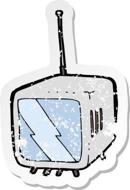 Bir insan tarafından çizilmiş bir çizgi filmin gerilimli yapıştırması.