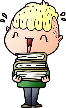 Bir insan tarafından çizilmiş mutlu çocuk.