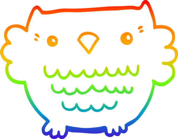 bir insan tarafından çizilmiş bir baykuşun çizimi.