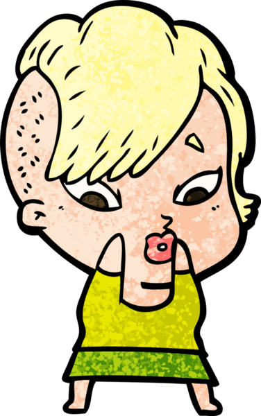 Bir insan tarafından çizilmiş bir karikatür.