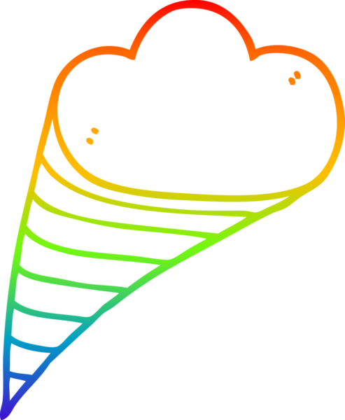 gökkuşağı gradyan çizgi çizimi bir insan tarafından çizilmiş karikatür dekoratif bulut