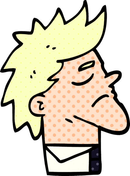 karikatür karalama kibirli adam bir insan tarafından çizilmiş