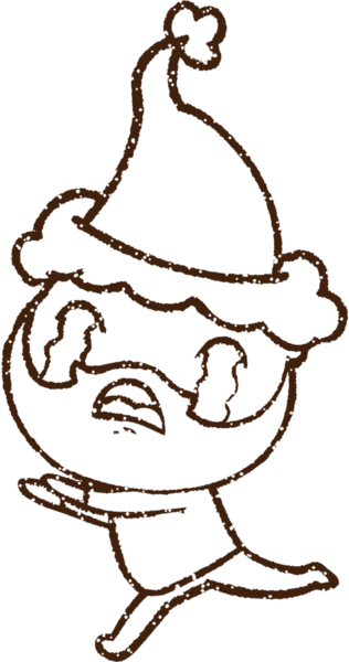 Ağlayan Adam Kömür Bir insan tarafından çizilmiş