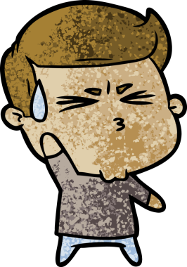 Bir insan tarafından çizilmiş mutlu adam çizgi filmi.