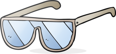 Bir insan tarafından çizilmiş serbest çizim karikatür gözlüğü