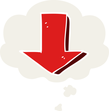 Bir insan tarafından çizilmiş, düşünce baloncuklu çizgi film.