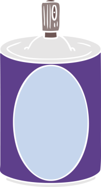 Bir insan tarafından çizilmiş düz renk sprey sprey.