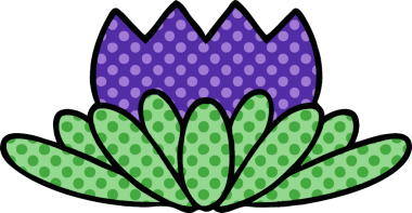 Bir insan tarafından çizilmiş bir çiçeğin karikatürü.