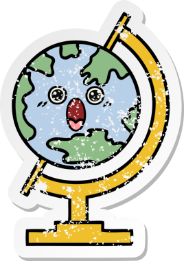 Bir insan tarafından çizilmiş dünyanın sevimli bir çizgi filminin sıkıntılı çıkartması.