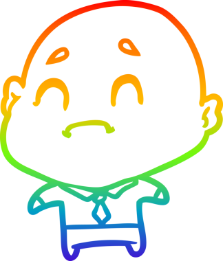 gökkuşağı gradyan çizimi bir insan tarafından çizilmiş yaşlı bir adam