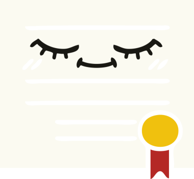 Bir insan tarafından çizilmiş mezuniyet diplomasının düz renkli retro karikatürü