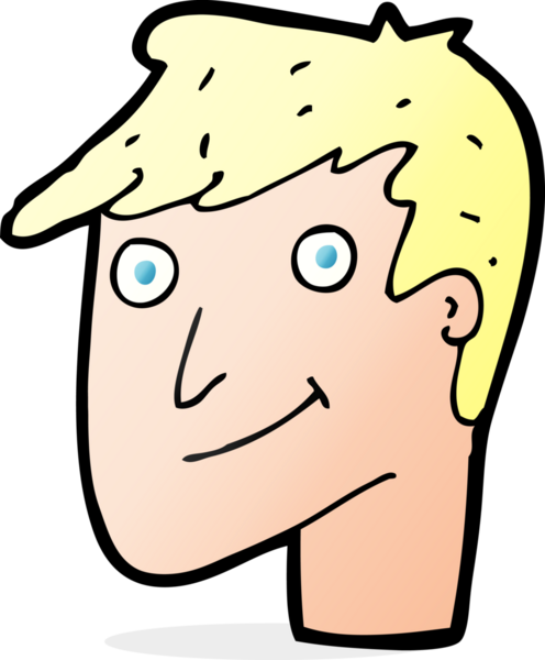 Bir insan tarafından çizilmiş mutlu bir adam.