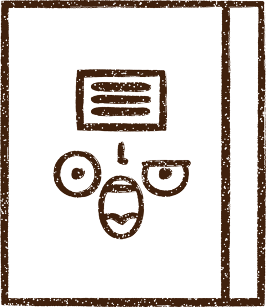 Kitap Kömürü Bir insan tarafından çizilmiş