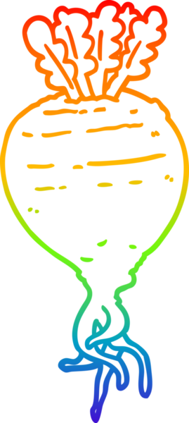 Bir insan tarafından çizilmiş karikatür kökü bitkisinin çizimi