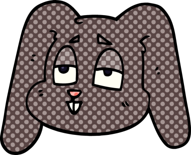 Bir insan tarafından çizilmiş karalama tavşanı.