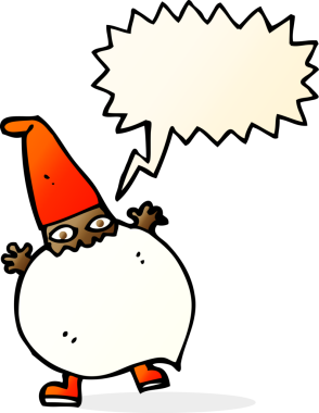 bir insan tarafından çizilmiş küçük bir noel baba çizgi filmi.