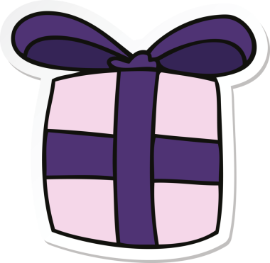 Bir insan tarafından çizilmiş garip bir el çizimi çıkartması.