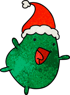 Bir insan tarafından çizilmiş kawaii fasulyesinin el yapımı karikatürü.