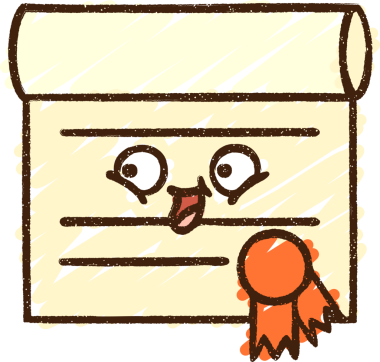 Bir insan tarafından çizilmiş Sertifika Tebeşiri