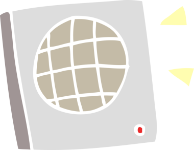 Bir insan tarafından çizilmiş düz renkli çizgi film konuşmacısı