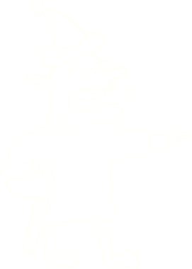 Bir insan tarafından çizilmiş Noel Cini Tebeşiri