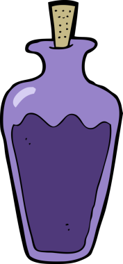 Bir insan tarafından çizilmiş karikatür iksiri