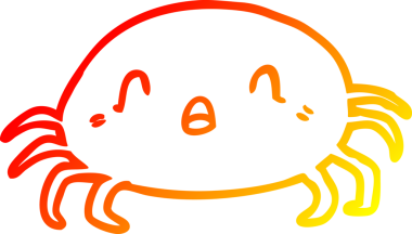 Bir insan tarafından çizilmiş bir cadılar bayramı örümceğinin sıcak çizgi çizimi