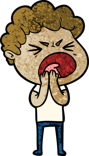 Bir insan tarafından çizilmiş öfkeli bir adam.