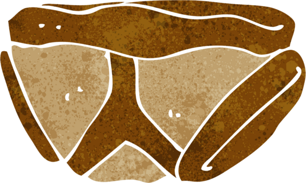 Bir insan tarafından çizilmiş iç çamaşırı.