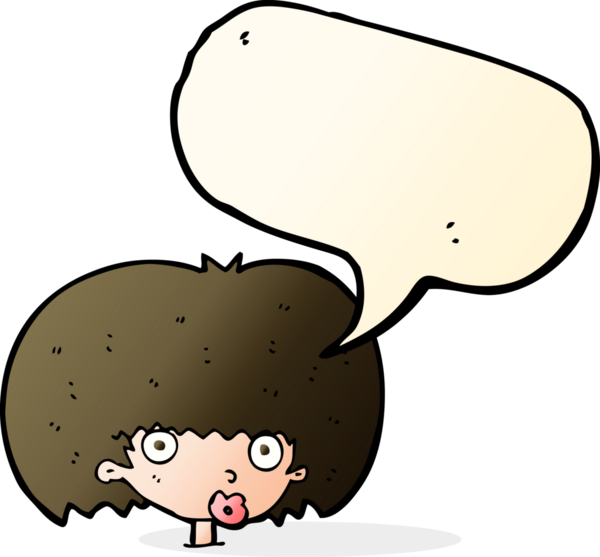 Bir insan tarafından çizilmiş konuşma balonlu bir karikatür.