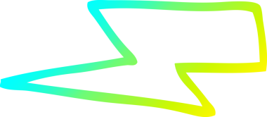 Bir insan tarafından çizilmiş bir karikatürün soğuk gradyan çizimi