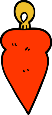 bir insan tarafından çizilmiş karalama ağacı süslemesi