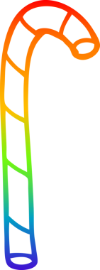 gökkuşağı gradyan çizgi çizimi bir insan tarafından çizilmiş şeker kamışı